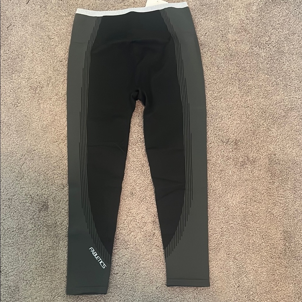 Gray and Black Athletic Leggings